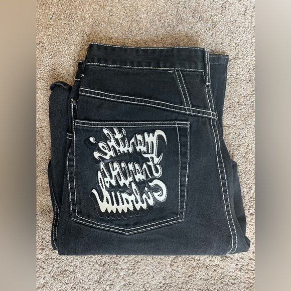 Faded grunge/alt oversized jeans - Picture 4 of 4